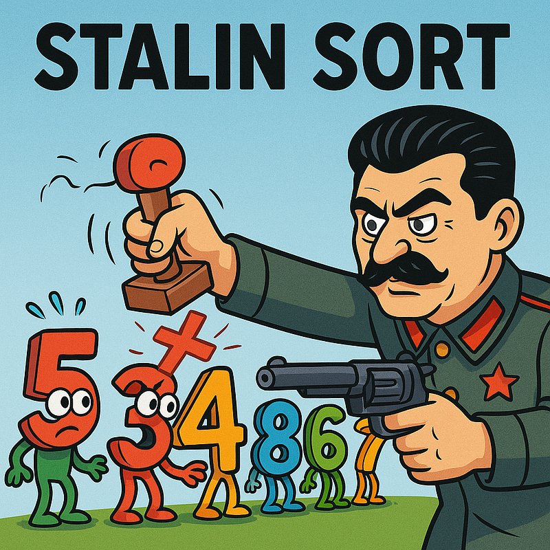 Stalin Sort: The Sorting Algorithm That Purges Dissent